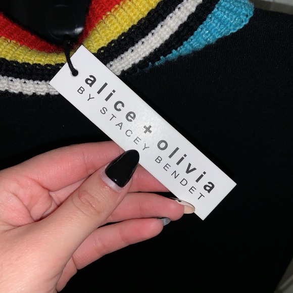 Alice & Olivia Aleta Asymmetrical Pullover —NWT - Picture 12 of 15